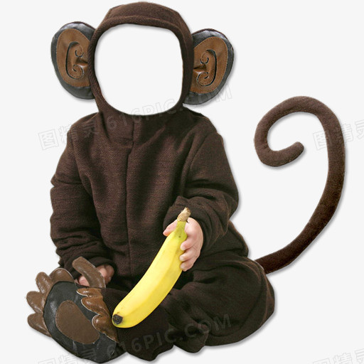 猴子儿童摄影服装