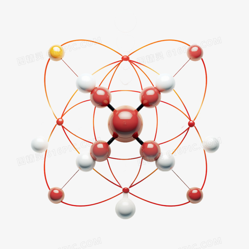 3D立体原子电子科学教学小元素