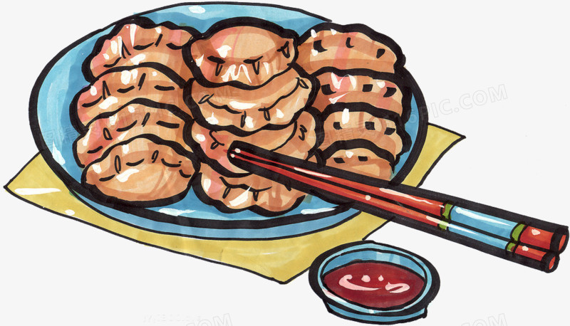 关键词:饺子手绘设计食物一般饺子筷子图精灵为您提供饺子免费下载,本