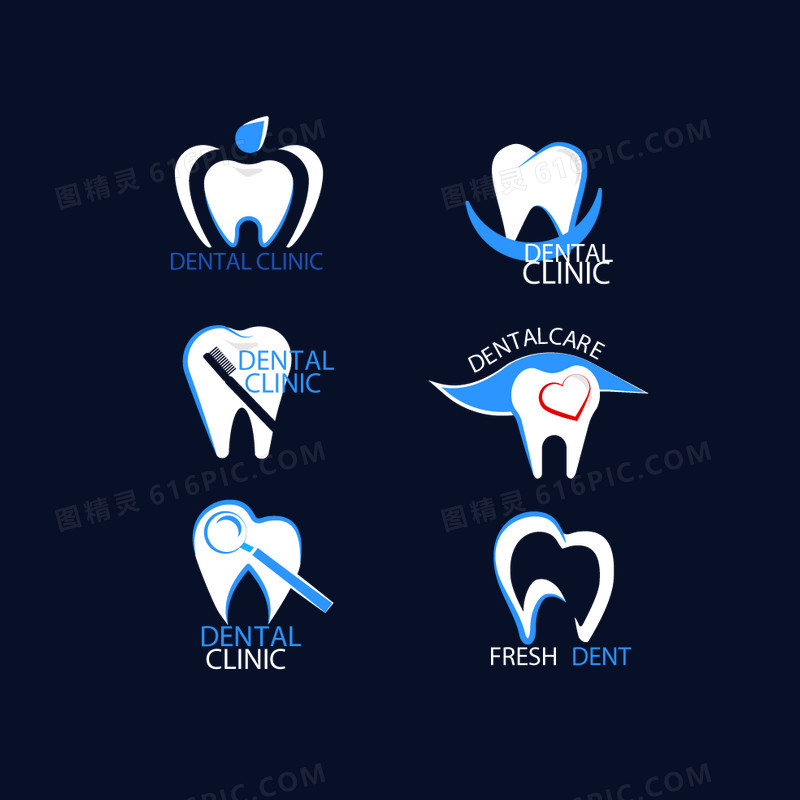 矢量牙齿
