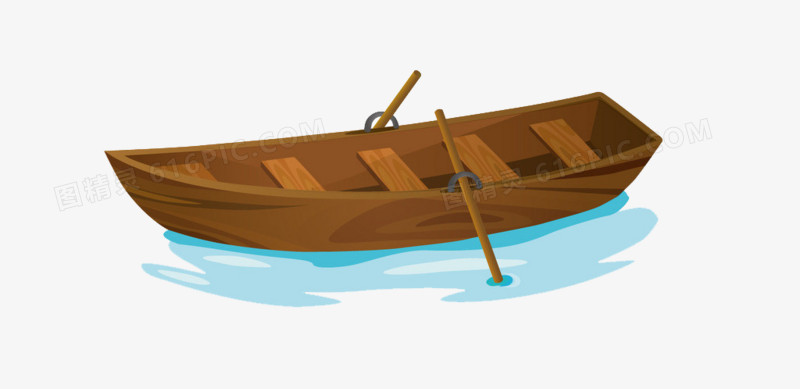 卡通手绘水彩小船插画pngpng小船png扁平化小船pngeps海上的小船png