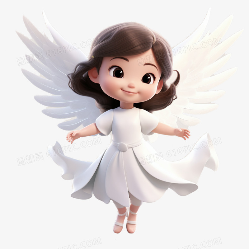 卡通可爱小天使免抠元素