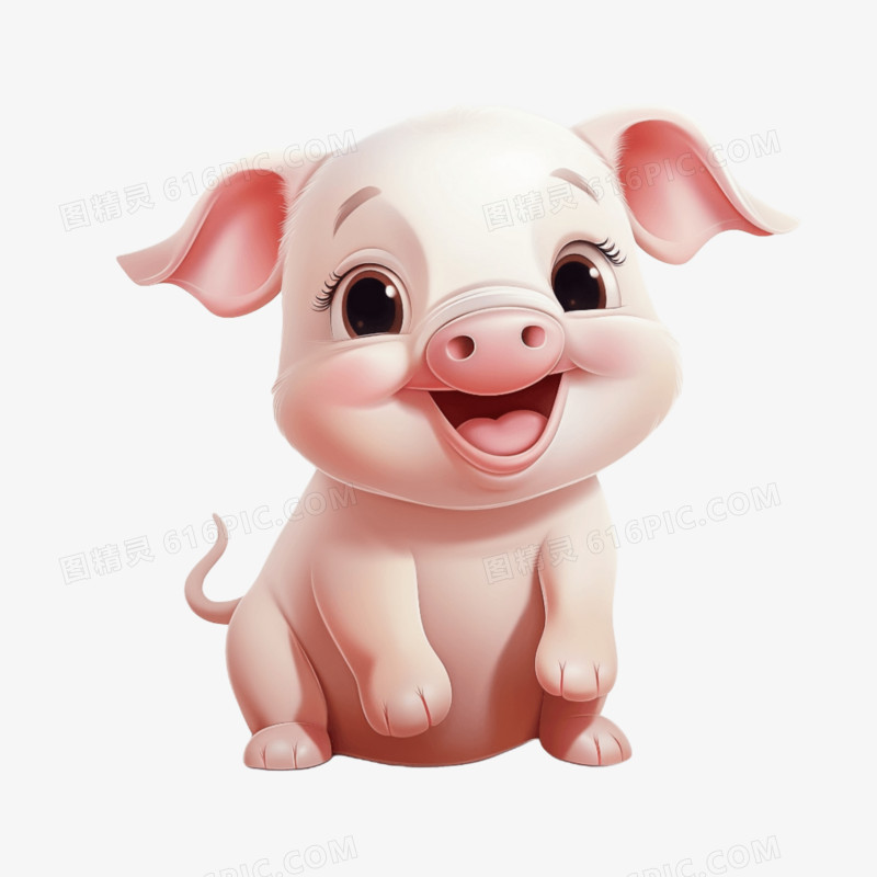 卡通可爱小猪免抠元素