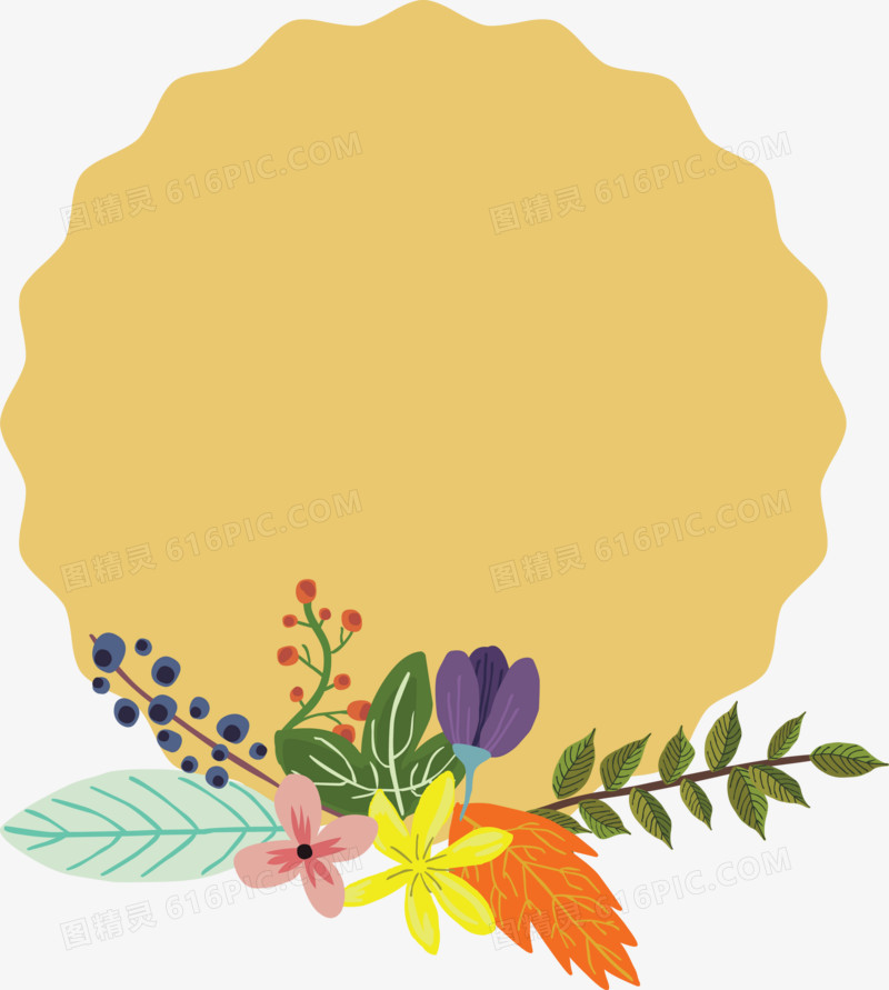 关键词:              边框底纹装饰花卉花朵手绘植物绿叶