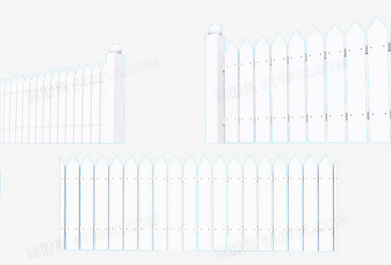 白色栅栏