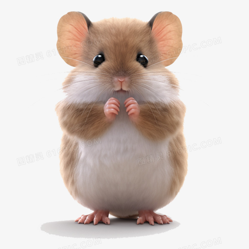 3D立体小老鼠动物免抠元素