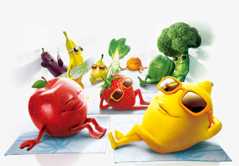 可爱蔬菜图标