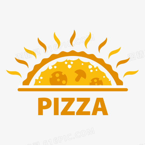 图形披萨LOGO标志矢量图