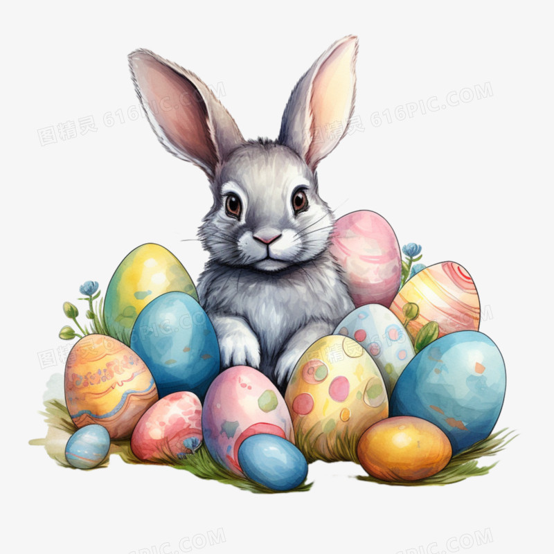 复活节兔子彩蛋免抠元素