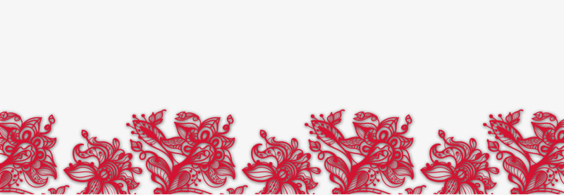 中国风红色花纹底纹