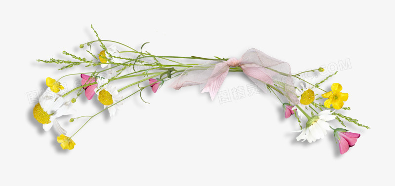 一束花蝴蝶结