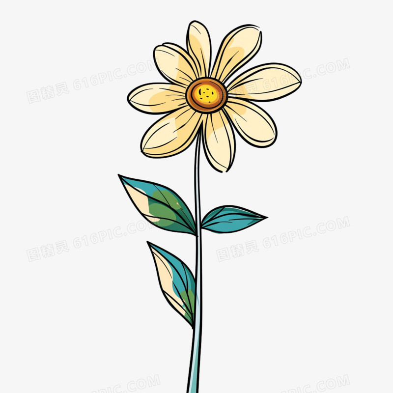 单个花朵免抠元素