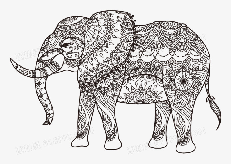 1 dpi格式:eps授权方式 不可商用i大象卡通大象线性大象图案大象
