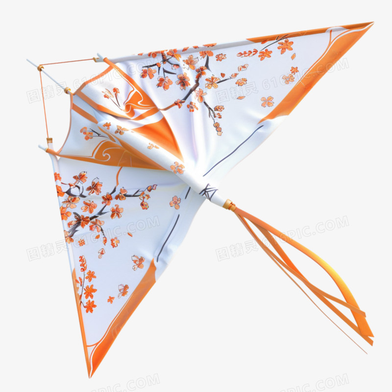 3D写实中式风筝纸鸢免抠元素