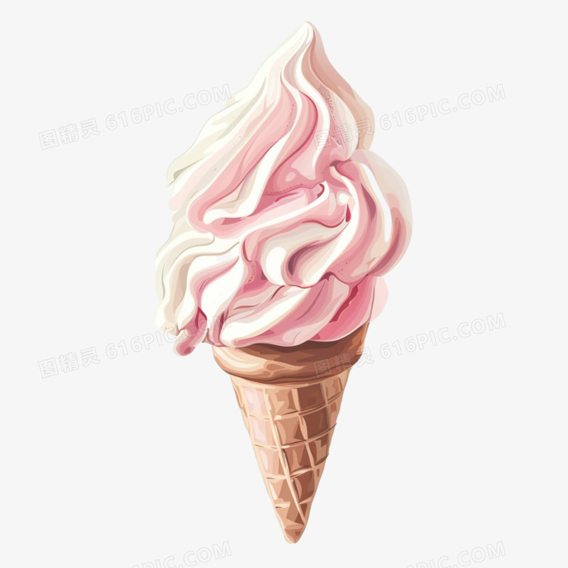 卡通冰淇淋免抠元素