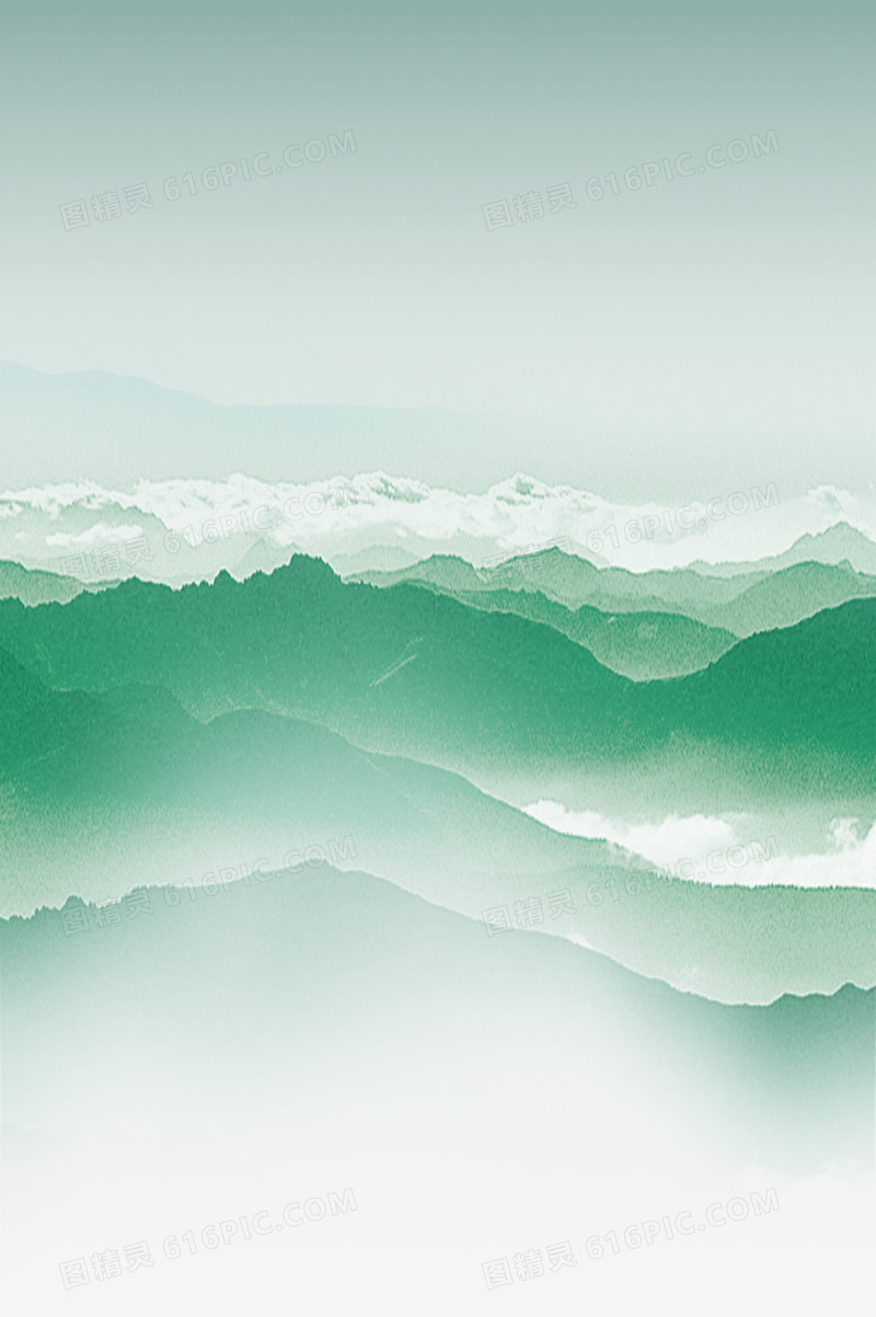 连绵的山峰