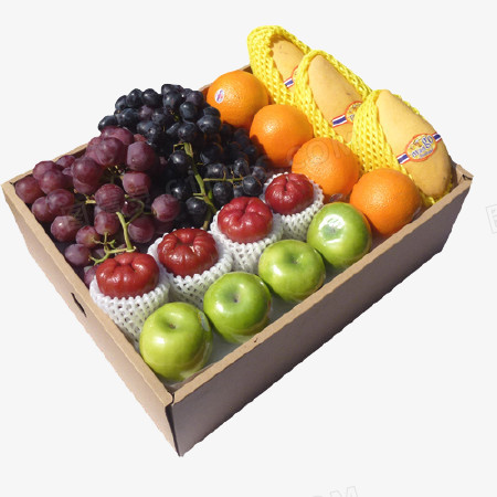 纸箱包装里的水果