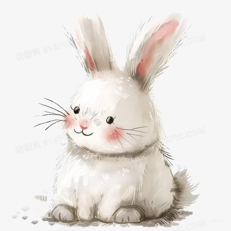 可爱动物卡通小兔子免抠元素