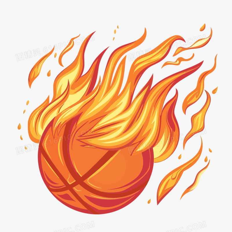 火焰篮球免抠素材