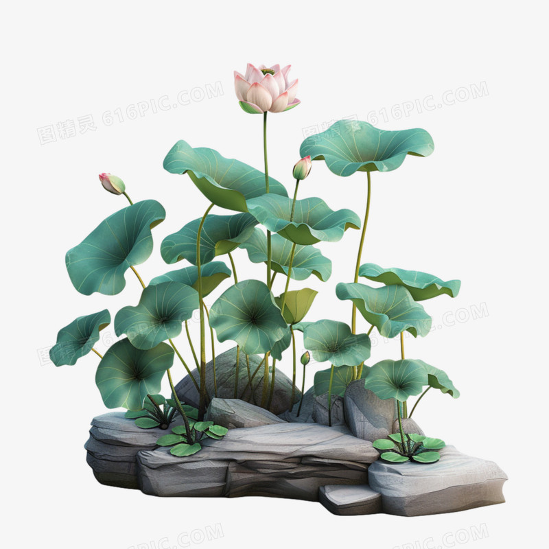 3D古风植物免抠元素