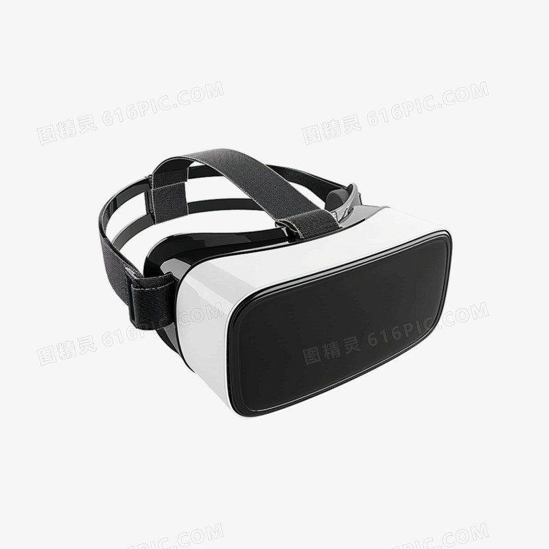 实拍头戴式VR电子产品免抠元素