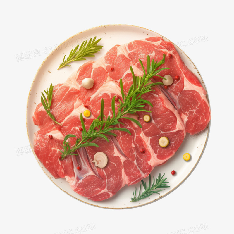 高清新鲜的肉片素材