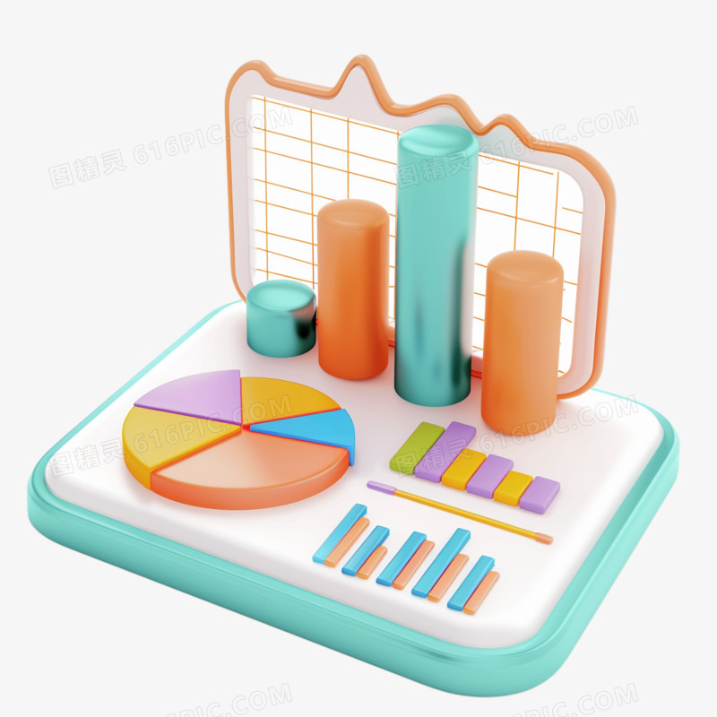 3d数据图表图免抠