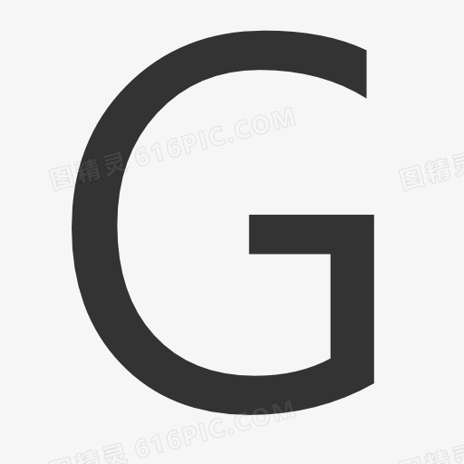 大写字母G icon图片免费下载_高清PNG