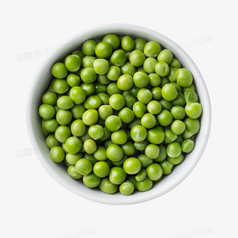 实拍蔬菜食材青豆免抠元素