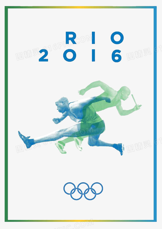 里约奥运会赛跑背景