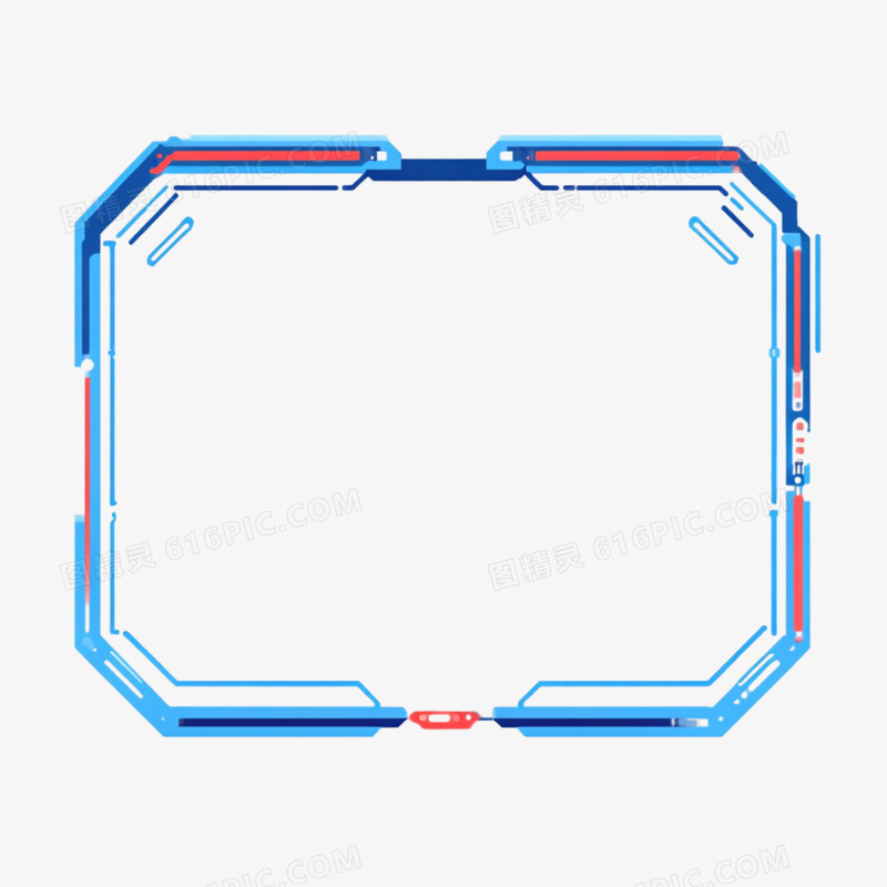 科技边框免抠元素