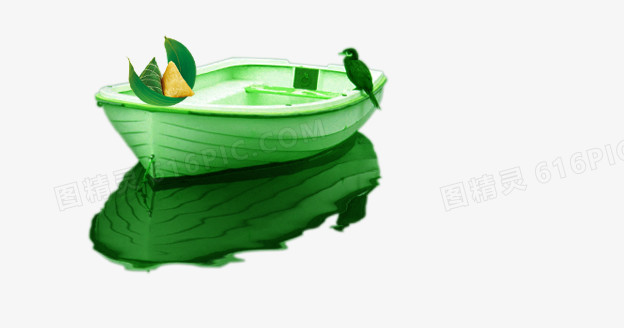 绿色的小船