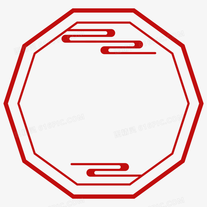 矢量中式边框套图合集免抠元素五