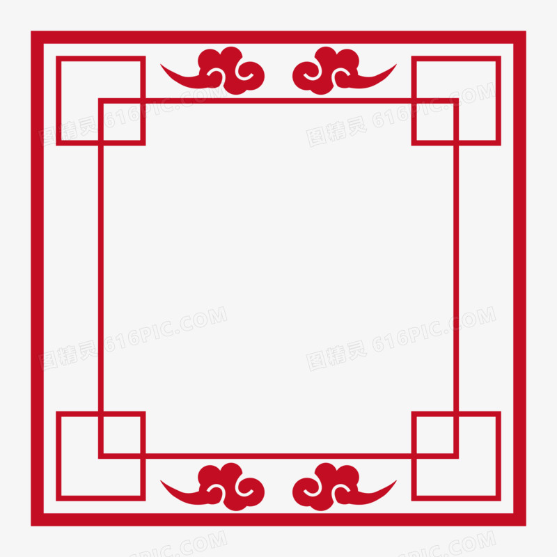 中式边框套图合集免抠元素三