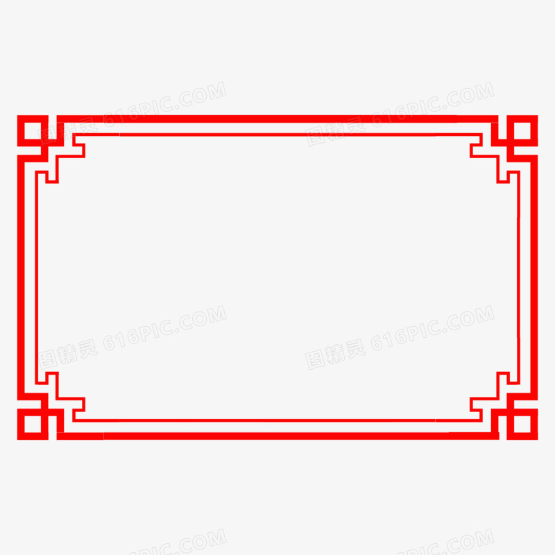 中式边框免抠组图素材免抠元素二