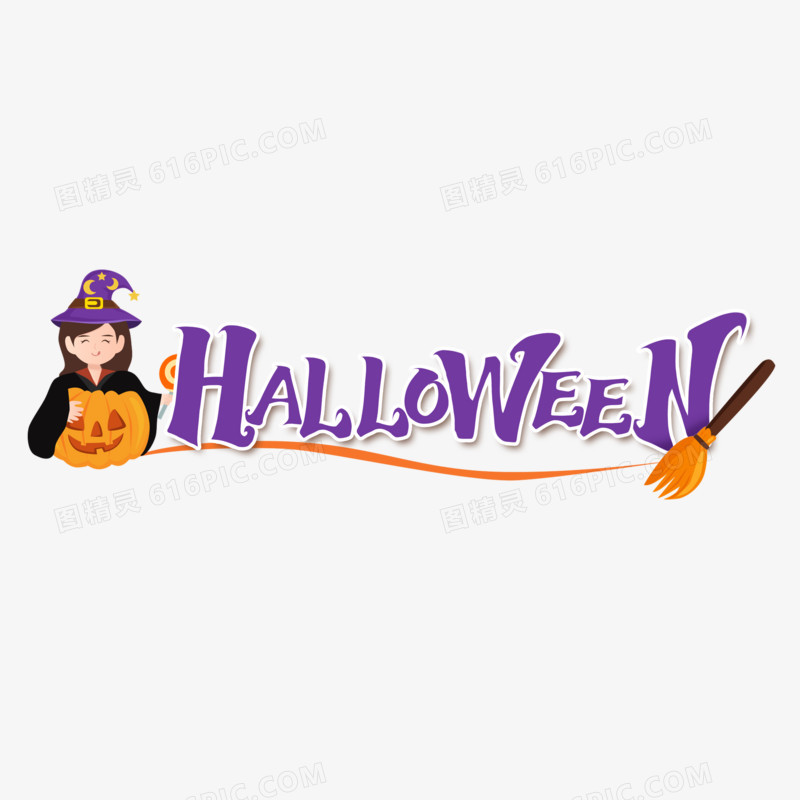 halloween艺术字设计