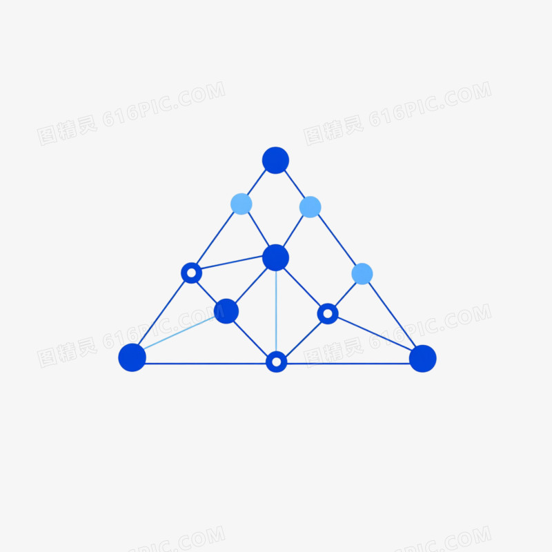 三角形科技线条免抠元素