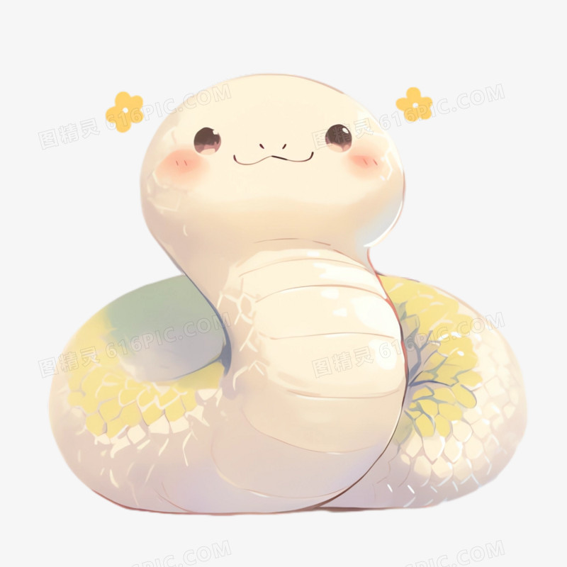 手绘插画蛇免抠素材