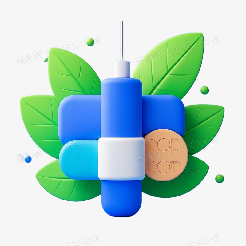 3D医院用具图标元素