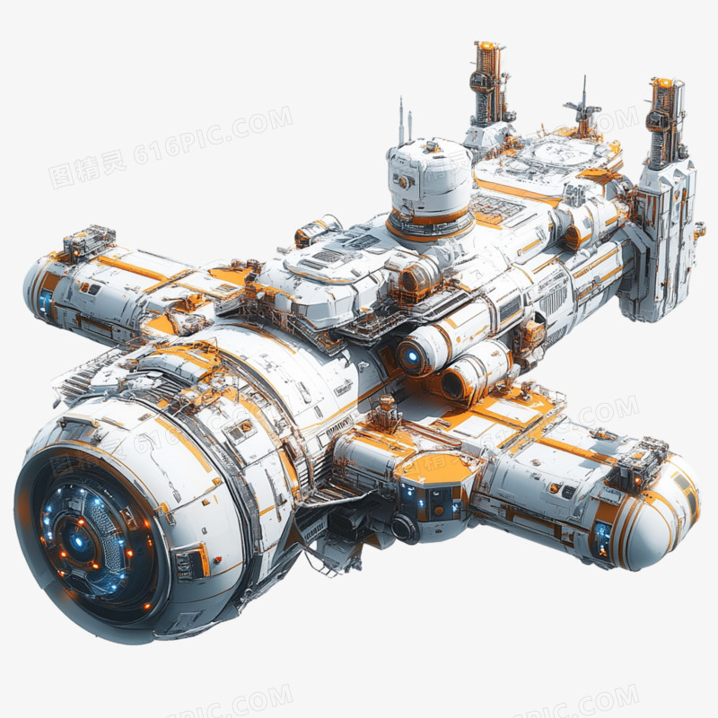 航空卫星星系空间站免抠元素