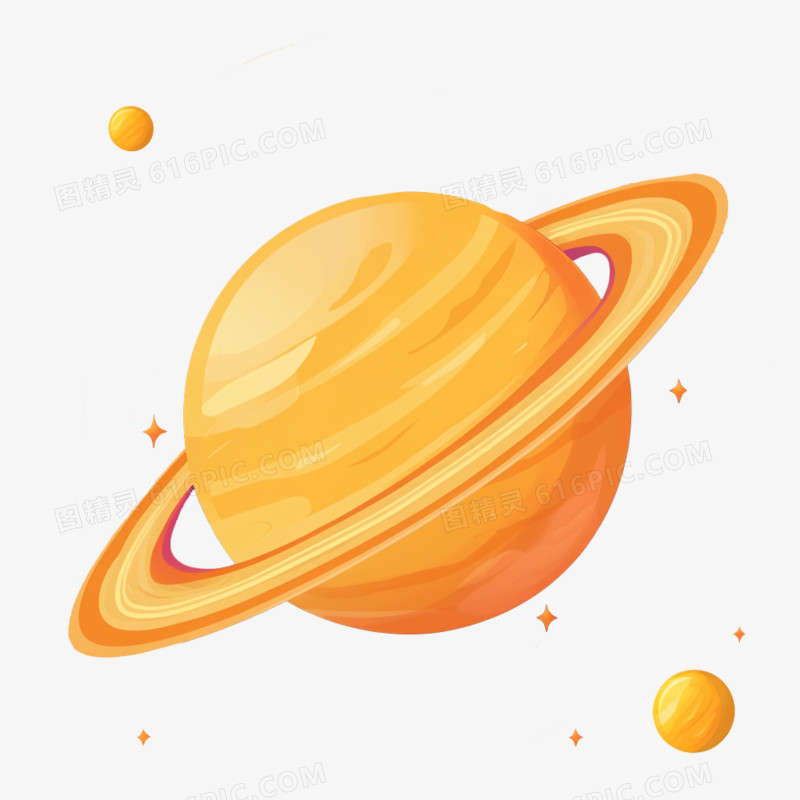 手绘插画航空卫星系免抠元素