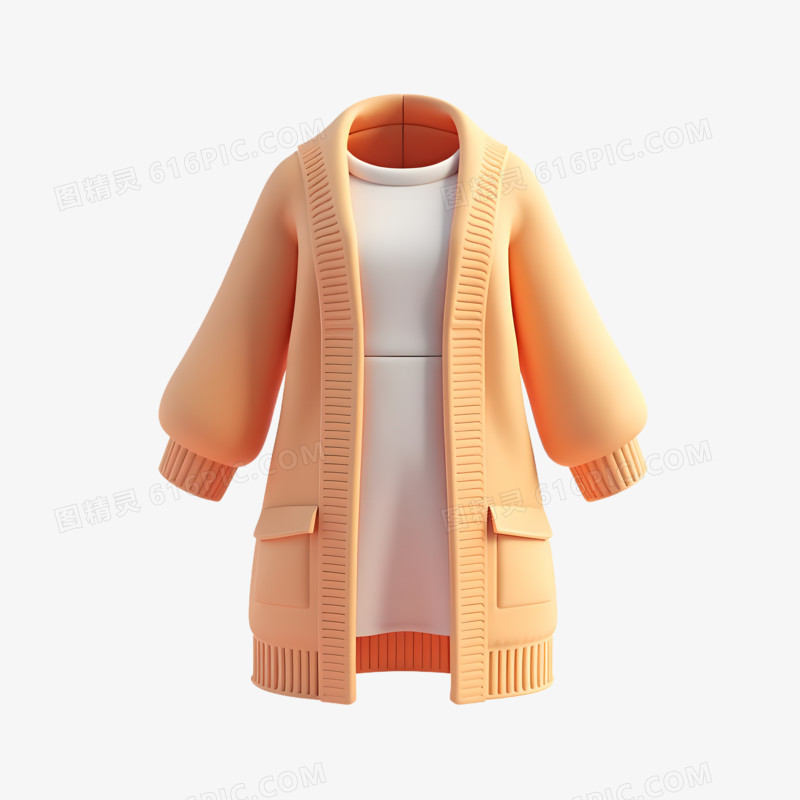 3D女式服装免抠素材