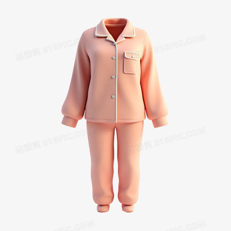 3D女式服装免抠素材