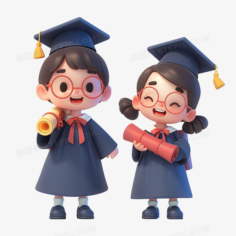 毕业小学毕业生免抠元素