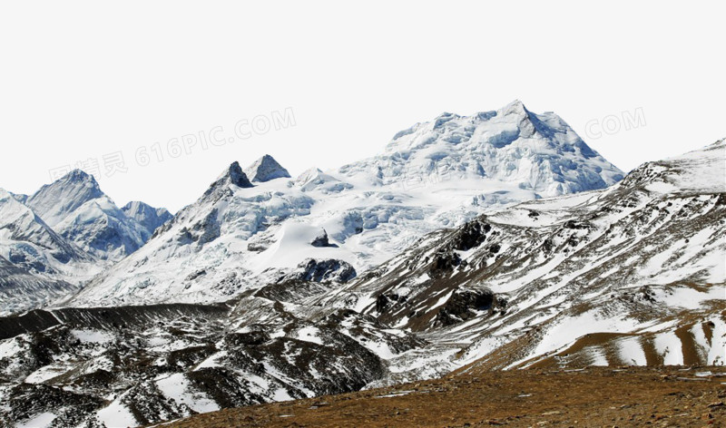 西藏冰雪风景摄影图片