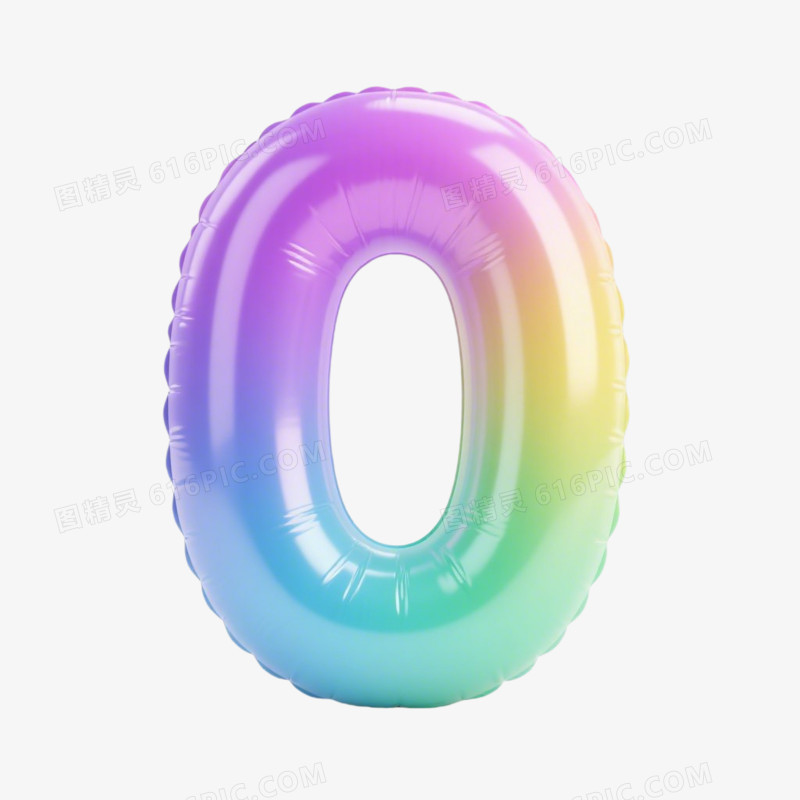 3D风格艺术字数字免抠元素