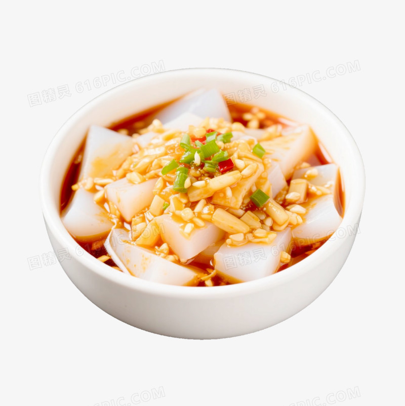 实拍风格夏日美食凉粉免抠元素