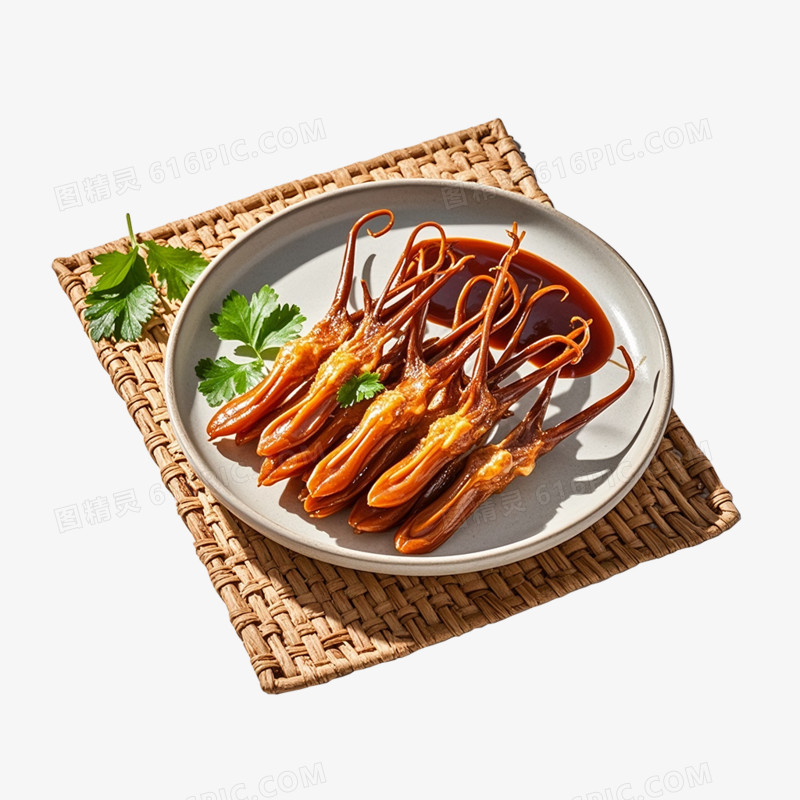 摄影风各种鸭货免抠元素