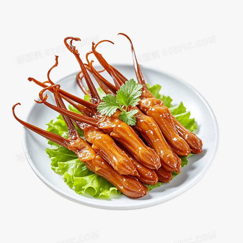 摄影风各种鸭货免抠元素