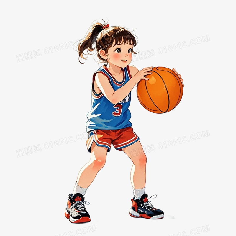 卡通插画风运动会各项运动免抠元素